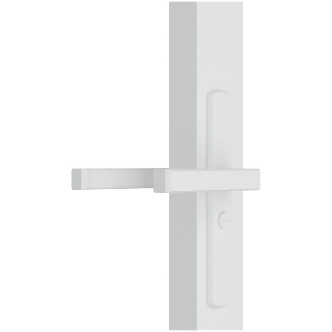 Innerdörr vit ESG-glas och aluminium vidaXL 83 x 201.5 cm – bild 5