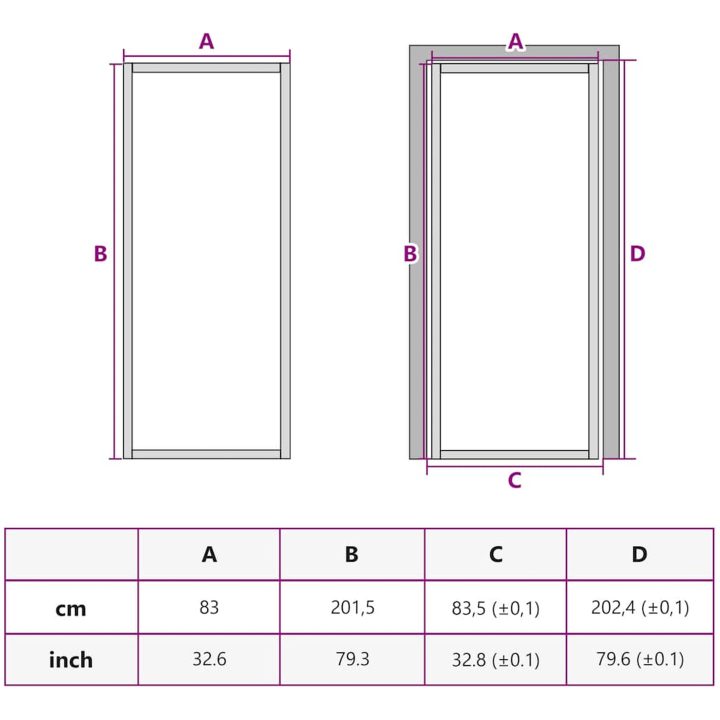 Innerdörr vit ESG-glas och aluminium vidaXL 83 x 201.5 cm – bild 7