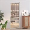 Innerdörr vit ESG-glas och aluminium vidaXL 83 x 201.5 cm – miniatyr 1