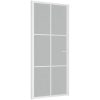 Innerdörr vit matt glas och aluminium vidaXL 93 x 201.5 cm – miniatyr 2