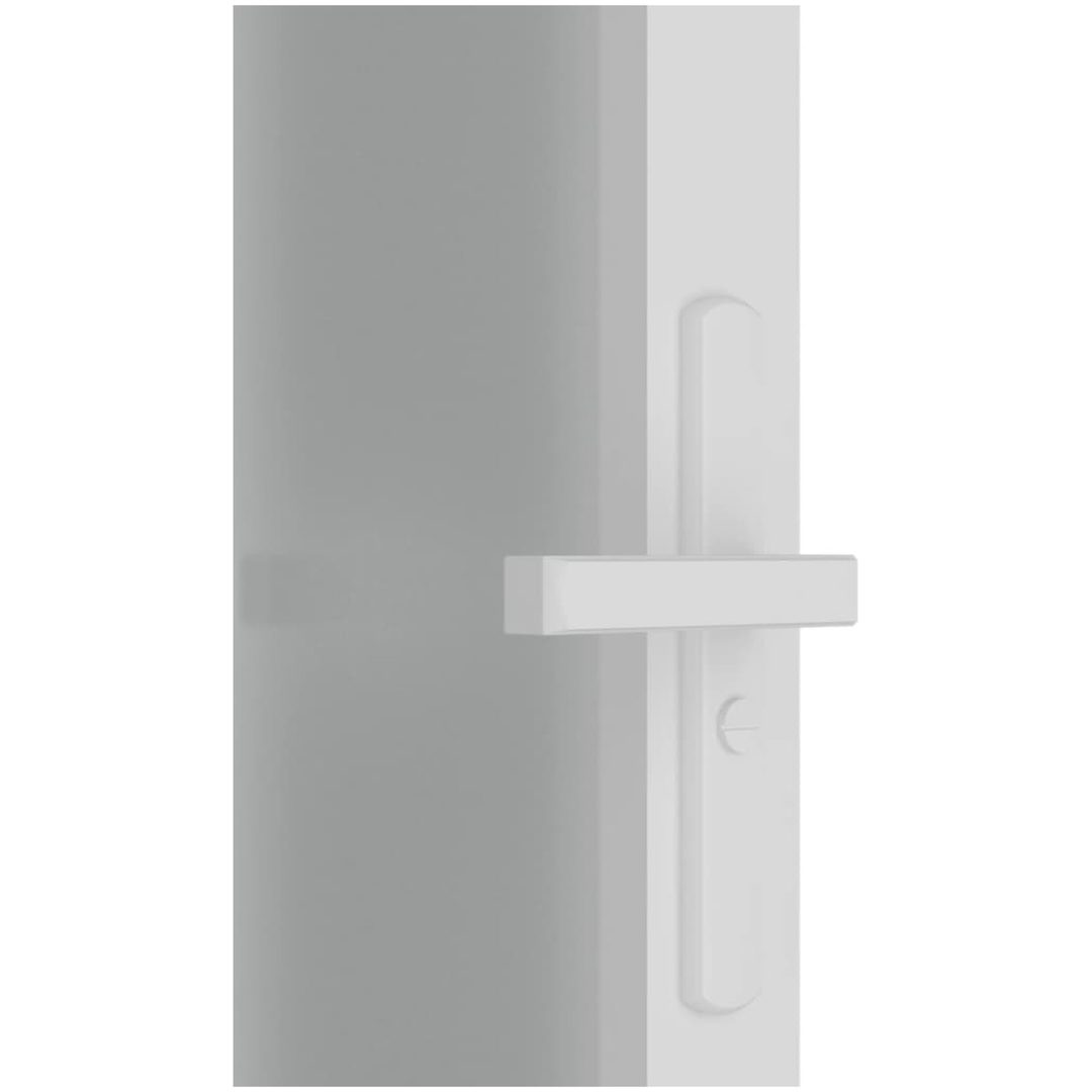 Innerdörr vit matt glas och aluminium vidaXL 93 x 201.5 cm – bild 5
