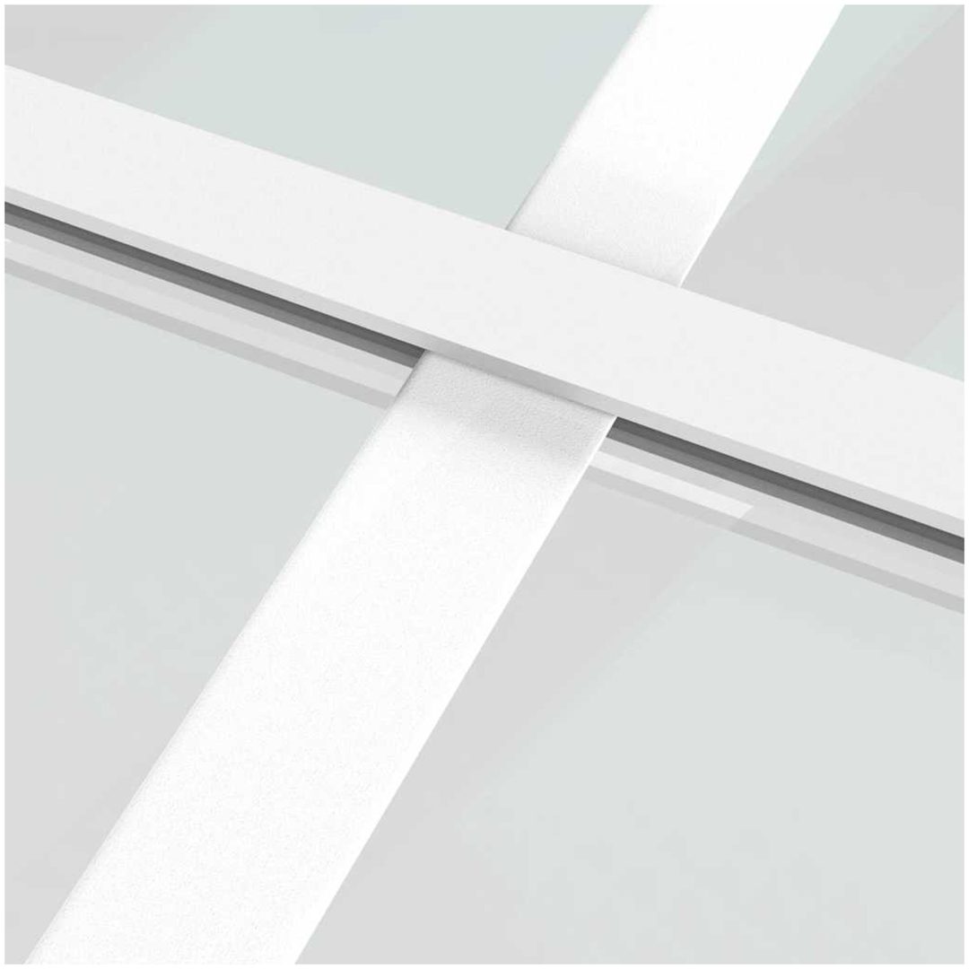 Innerdörr vit matt glas och aluminium vidaXL 93 x 201.5 cm – bild 6