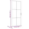 Innerdörr vit matt glas och aluminium vidaXL 93 x 201.5 cm – miniatyr 7