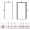 Innerdörr vit matt glas och aluminium vidaXL 93 x 201.5 cm – miniatyr 8