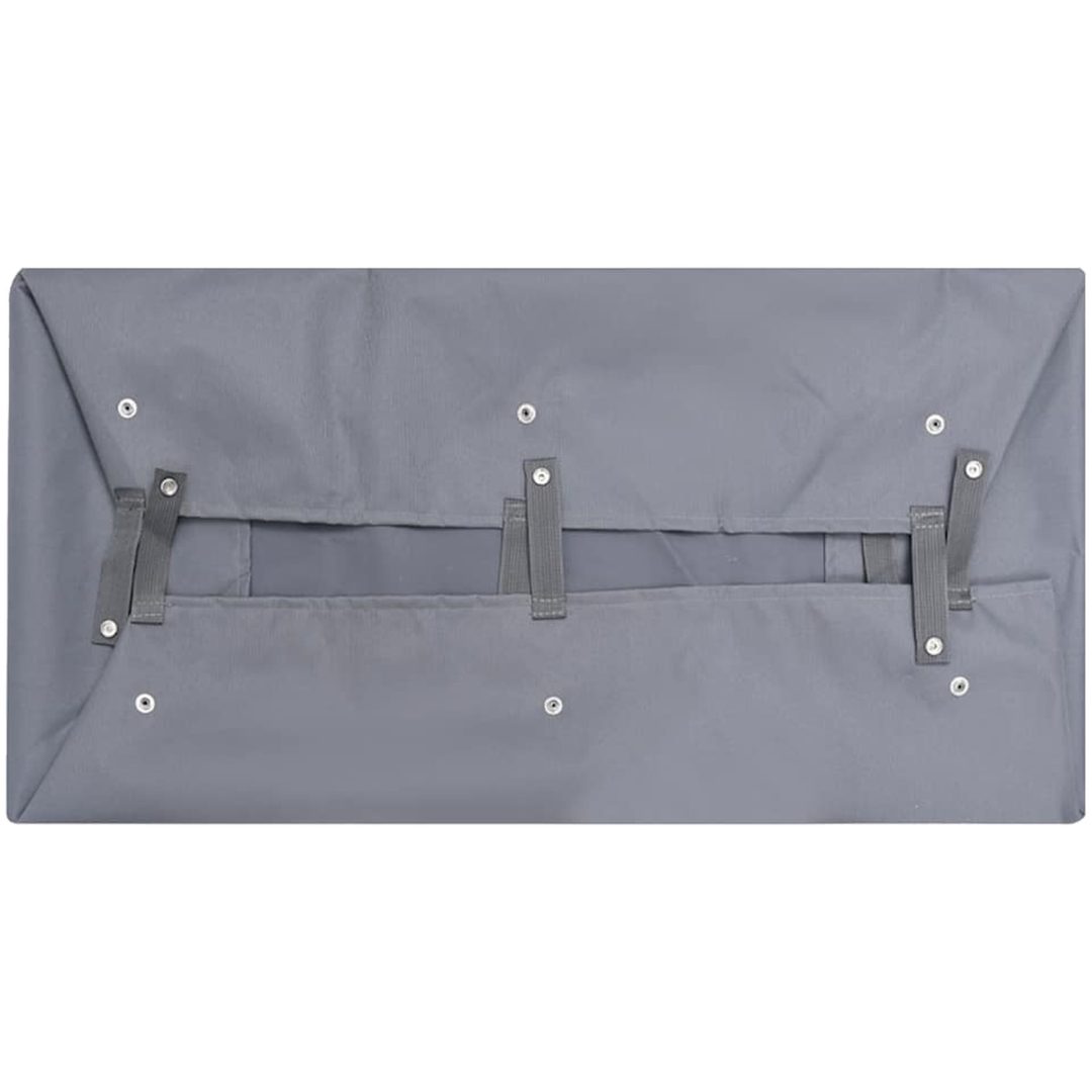 Innerfoder till trädgårdsvagn mörkgrå tyg vidaXL 81 x 41 x 21 cm – bild 2