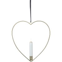 Inomhusdekoration Flamme Heart Mässing Star Trading