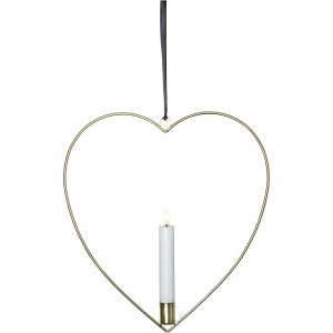Inomhusdekoration Flamme Heart Mässing Star Trading