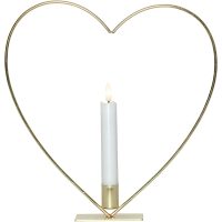 Inomhusdekoration Flamme Heart Mässing Star Trading