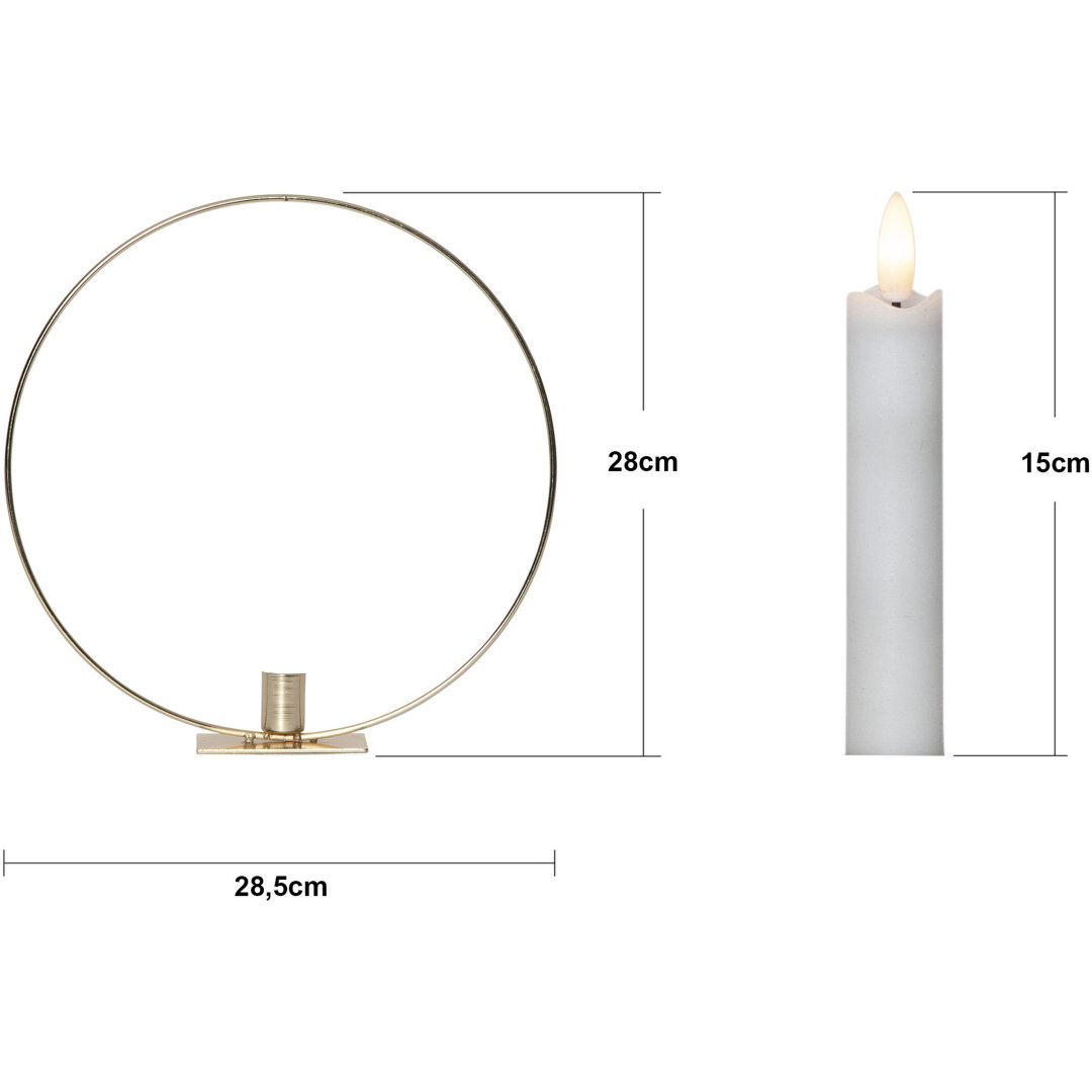 Inomhusdekoration Flamme Ring Mässing Star Trading – bild 12