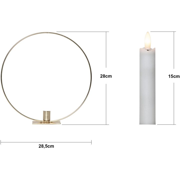 Inomhusdekoration Flamme Ring Mässing Star Trading – bild 12