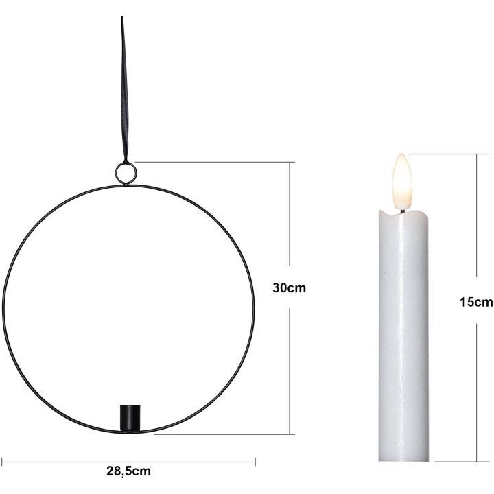 Inomhusdekoration Flamme Ring Svart Star Trading – bild 12