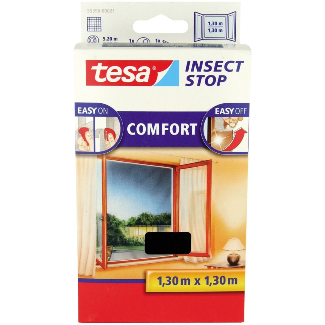 Insektsnät för fönster 55396 TESA Antracit