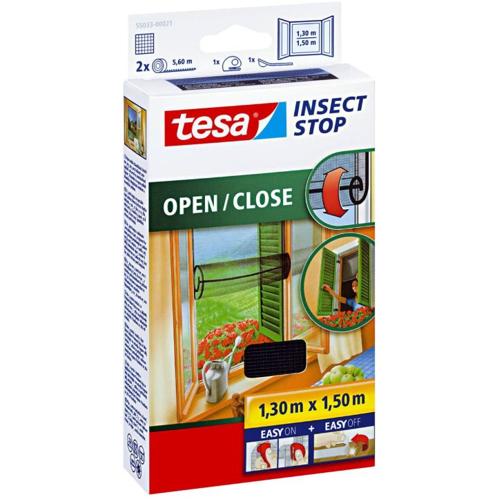 Insektsnät Open/close Fönster An TESA INSEKTSNÄT OPEN/CLOSE 1,3X1,5M – bild 2