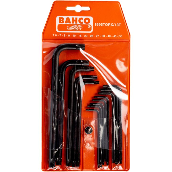 Insexnyckelsats Långa Torx T6-T50 13 delar Svartoxiderad BAHCO 6, 7, 8, 9, 10, 15, 20, 25, 27, 30, 40, 45, 50 – bild 2