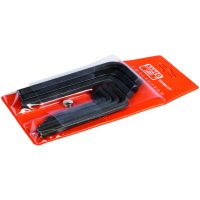 Insexnyckelsats Metrisk 2-10 mm 10 delar Svartoxiderad BAHCO
