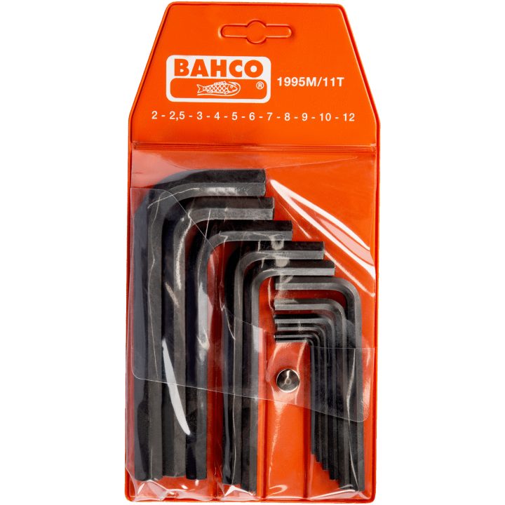 Insexnyckelsats Metrisk 2-12 mm 11 delar Svartoxiderad BAHCO Metrisk 2-12 mm 11 delar – bild 2