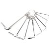 Insexnyckelsats Metrisk 2 - 8 mm 8 delar Förnicklad BAHCO Metrisk 2 - 8 mm 8 – miniatyr 3