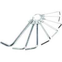 Insexnyckelsats Metrisk 2 - 8 mm 8 delar Förnicklad BAHCO