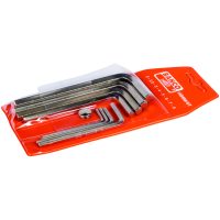 Insexnyckelsats Metrisk 2 - 8 mm, 8 delar Förnicklad BAHCO