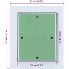 Inspektionslucka med Aluminiumram och Gips 200x250 mm vidaXL 300 x 250 x 12.5 mm – miniatyr 10