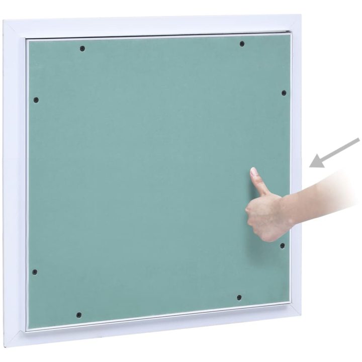 Inspektionslucka med aluminiumram och gipsskiva m vidaXL 200 x 200 mm – bild 3
