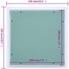 Inspektionslucka med aluminiumram och gipsskiva m vidaXL 200 x 200 mm – miniatyr 9