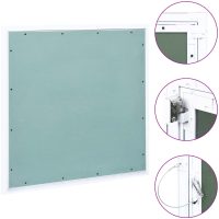 Inspektionslucka med aluminiumram och gipsskiva m vidaXL