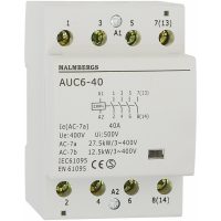 Installationskontaktor, 3 modul, 40A, 4-Pol MALMBERGS