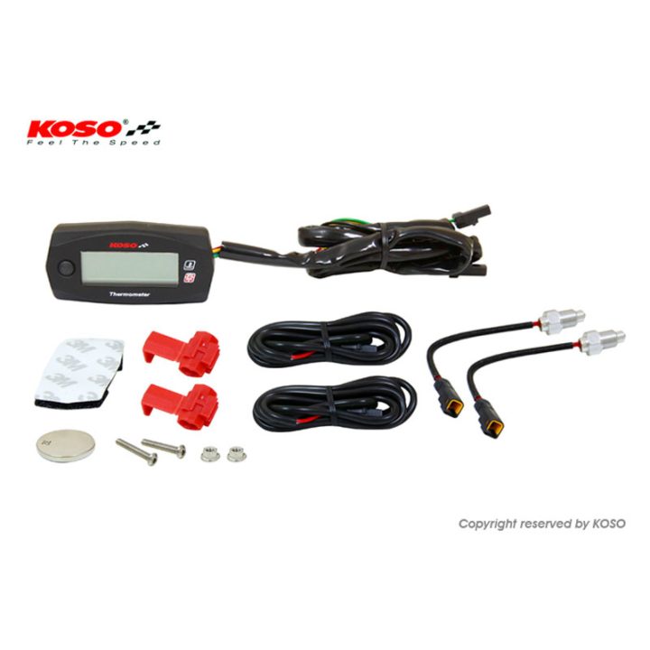 Instrumentmodul Mini-4 Elektronisk KOSO NORTH AMERICA DUAL THERMOMETER MINI – bild 3