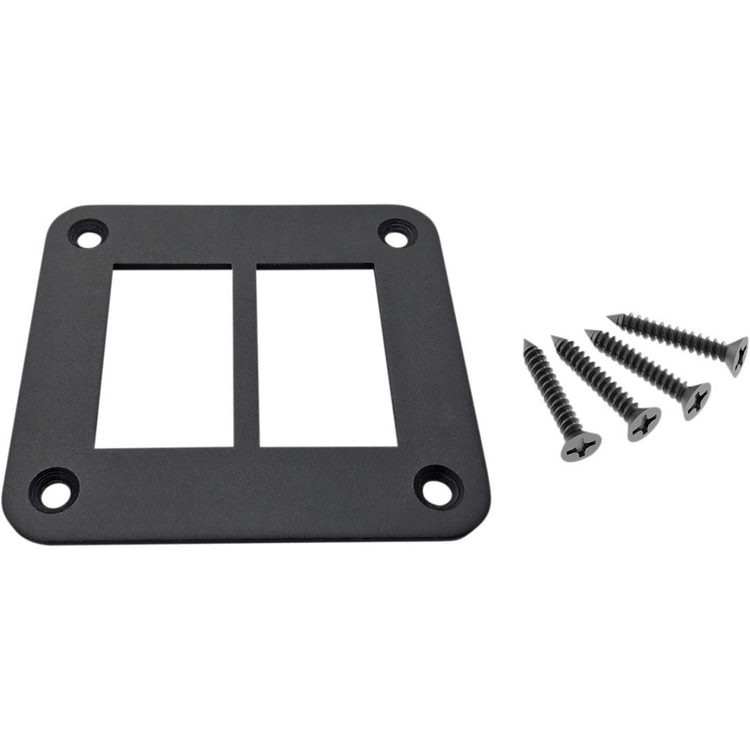 Instrumentpanel 2 Switch Aluminium Svart MOOSE RACING