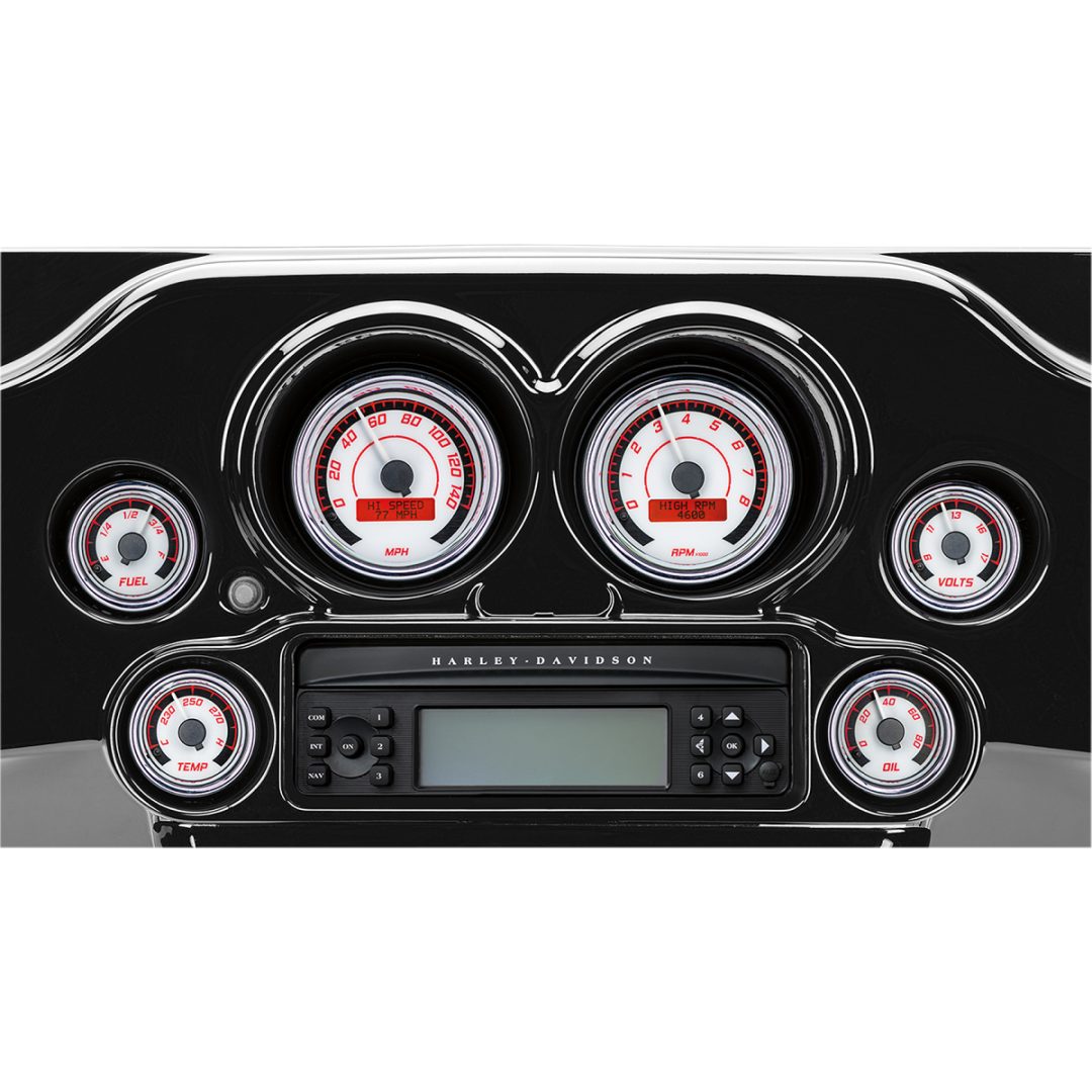 Instrumentpanel MVX-8K Series Svart Grå Krom DAKOTA DIGITAL GAUGE 2PK BLK/GRY/CH – bild 2