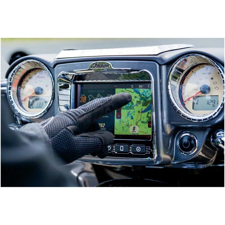Instrumentpanel Tri-line Krom Aztec Gauge Cluster Accents KURYAKYN Accent – bild 2