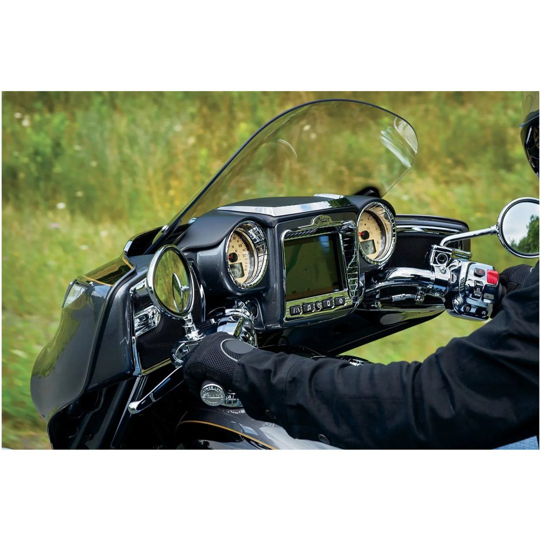 Instrumentpanel Tri-line Krom Aztec Gauge Cluster Accents KURYAKYN Accent – bild 4