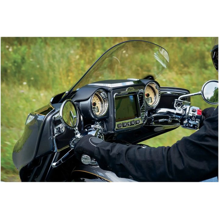 Instrumentpanel Tri-line Krom Aztec Gauge Cluster Accents KURYAKYN Accent – bild 4