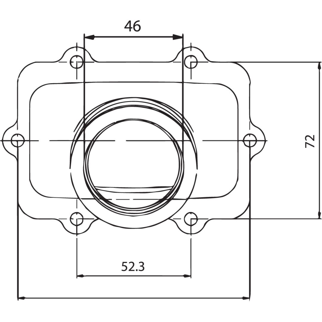 Insugsgummin Standard KIMPEX CARB FLANGE BOMBARDIER – bild 2