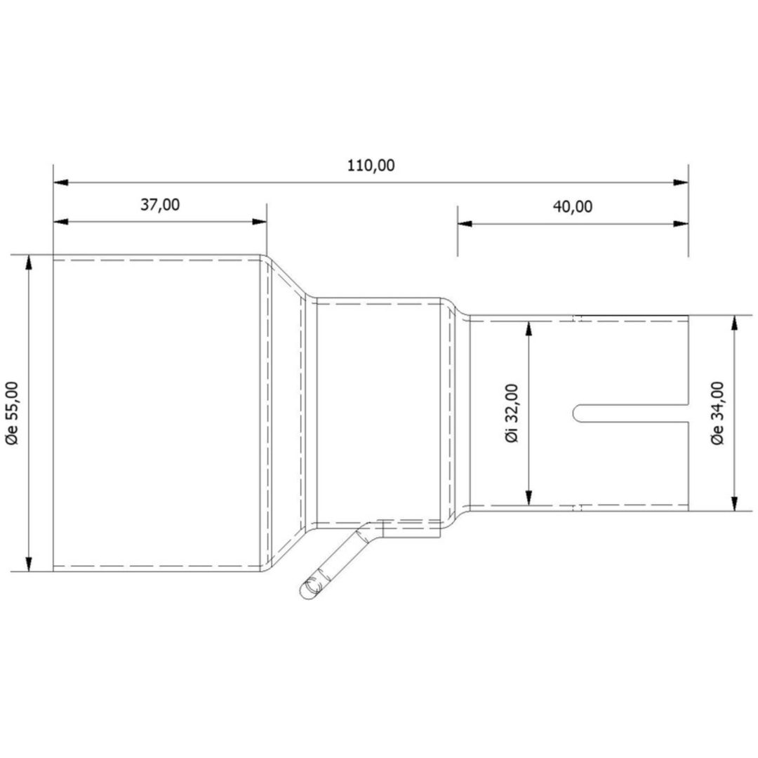Insugsrör 55 > 32 mm MIVV – bild 2