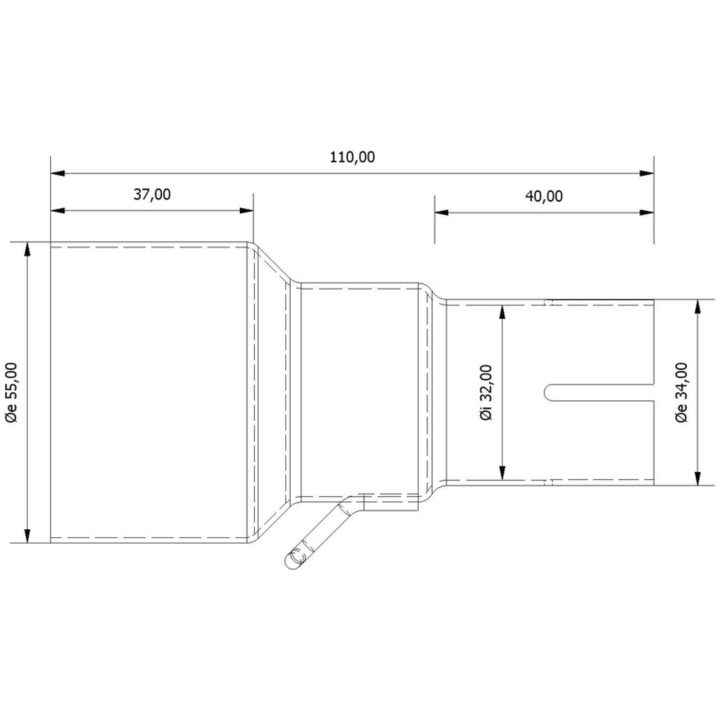 Insugsrör 55 > 32 mm MIVV – bild 2