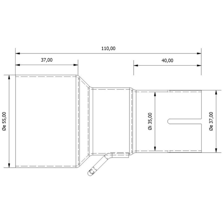 Insugsrör 55 > 35 mm MIVV – bild 2