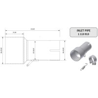 Insugsrör 55 > 38 mm MIVV