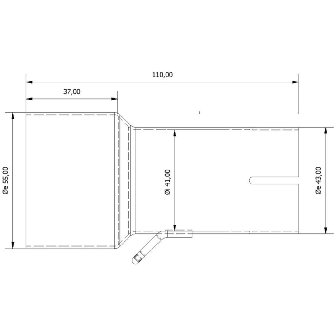 Insugsrör 55 > 41 mm MIVV – bild 2
