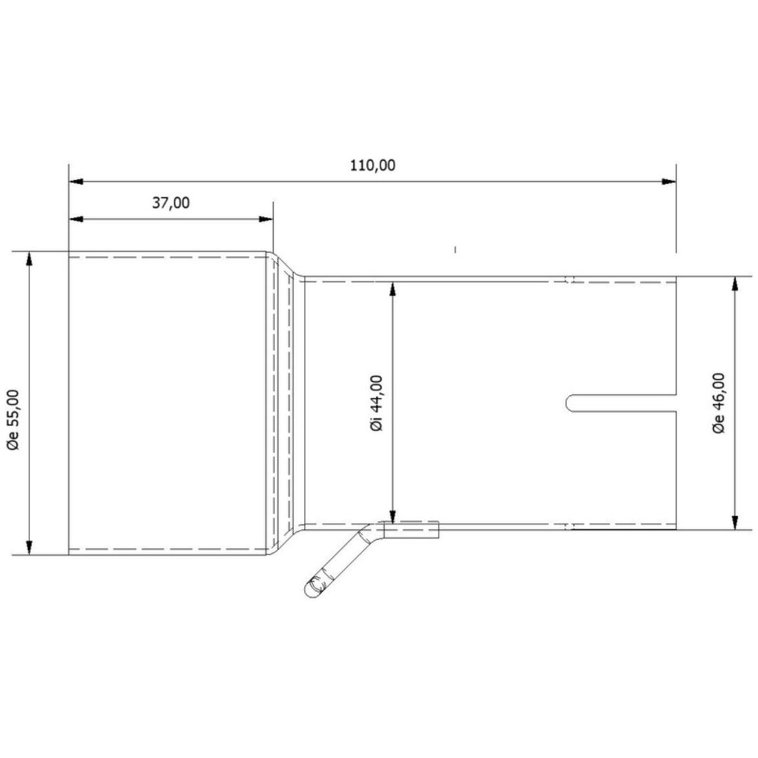 Insugsrör 55 > 44 mm MIVV – bild 2