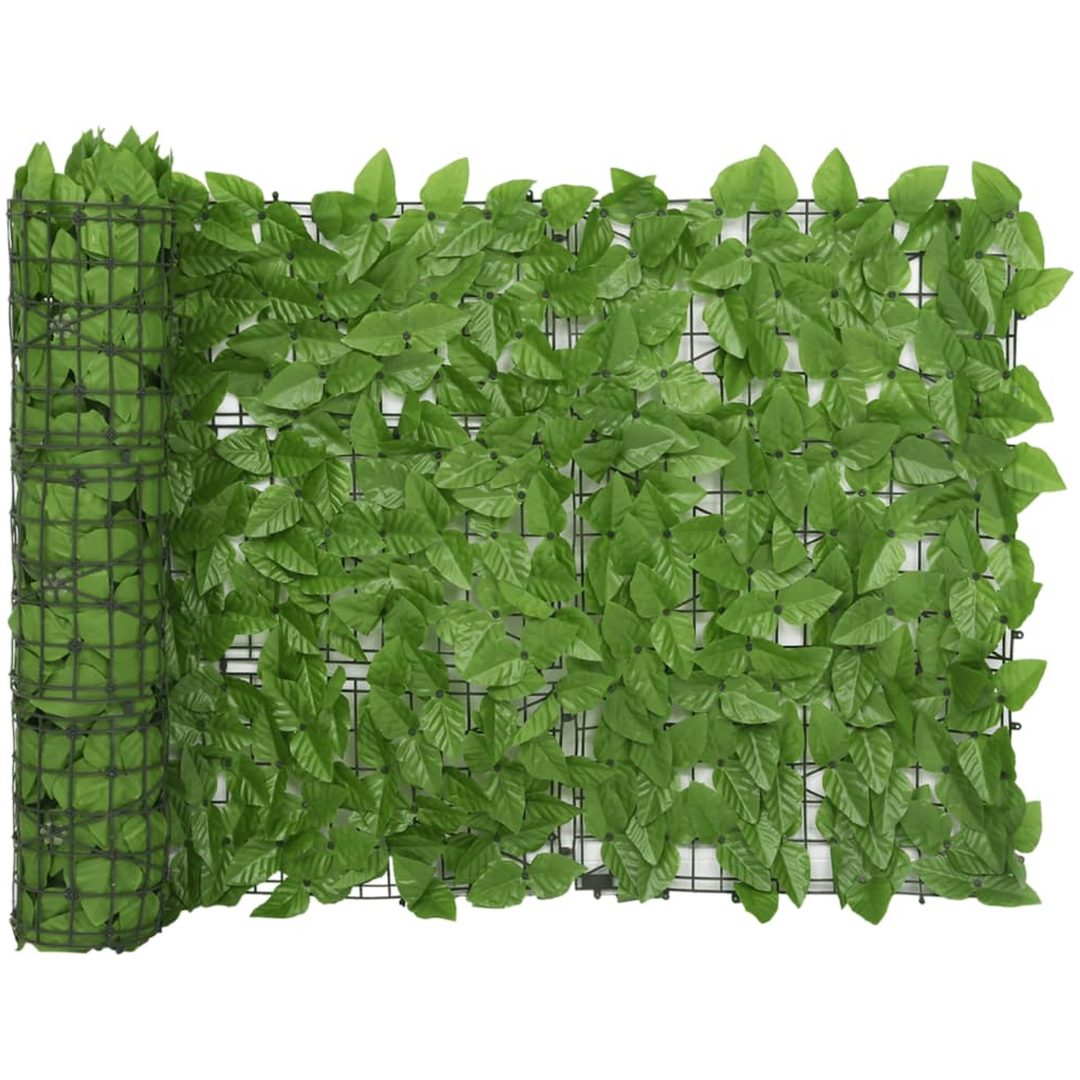 Insynsskydd gröna blad vidaXL 600 x 75 cm – bild 2