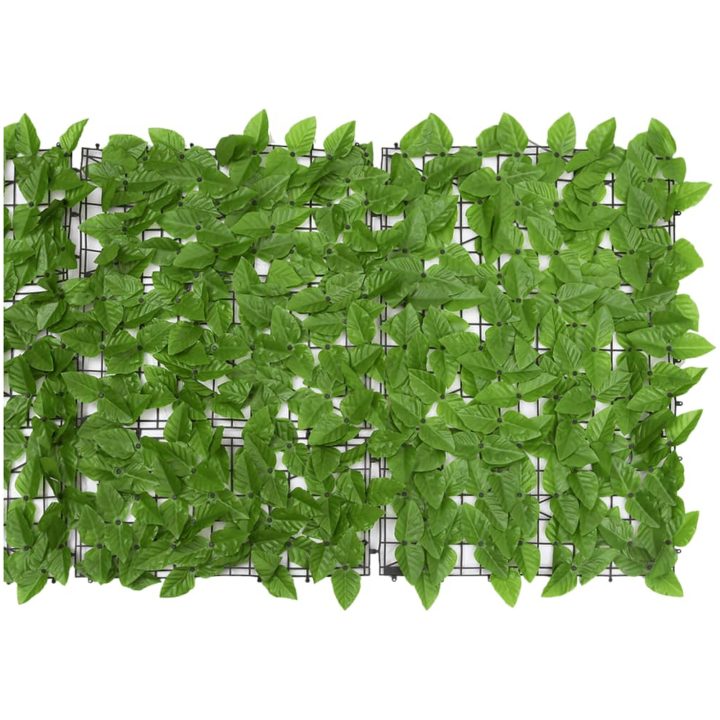 Insynsskydd gröna blad vidaXL 600 x 75 cm – bild 3