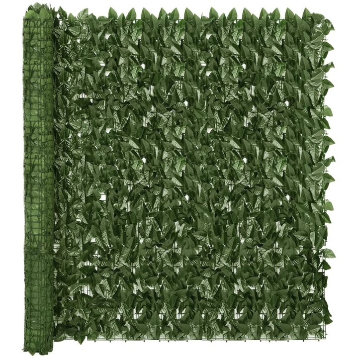 Insynsskydd mörkgröna blad vidaXL 300 x 150 cm – bild 2