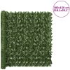 Insynsskydd mörkgröna blad vidaXL 300 x 150 cm – miniatyr 6