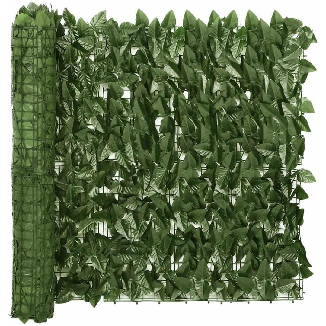 Insynsskydd mörkgröna blad vidaXL 600 x 75 cm – bild 2