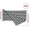 Insynsskyddsnät antracit och vit 1,2x10 m HDPE 195 g/m² vidaXL 1.2 x 10 m (195 g) – miniatyr 8