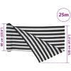 Insynsskyddsnät antracit och vit 1,2x25 m HDPE 75 g/m² vidaXL 1.2 x 25 m (75 g) – miniatyr 8