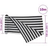 Insynsskyddsnät antracit och vit 1,5x10 m HDPE 150 g/m² vidaXL 1.5 x 10 m (150 g) – miniatyr 8