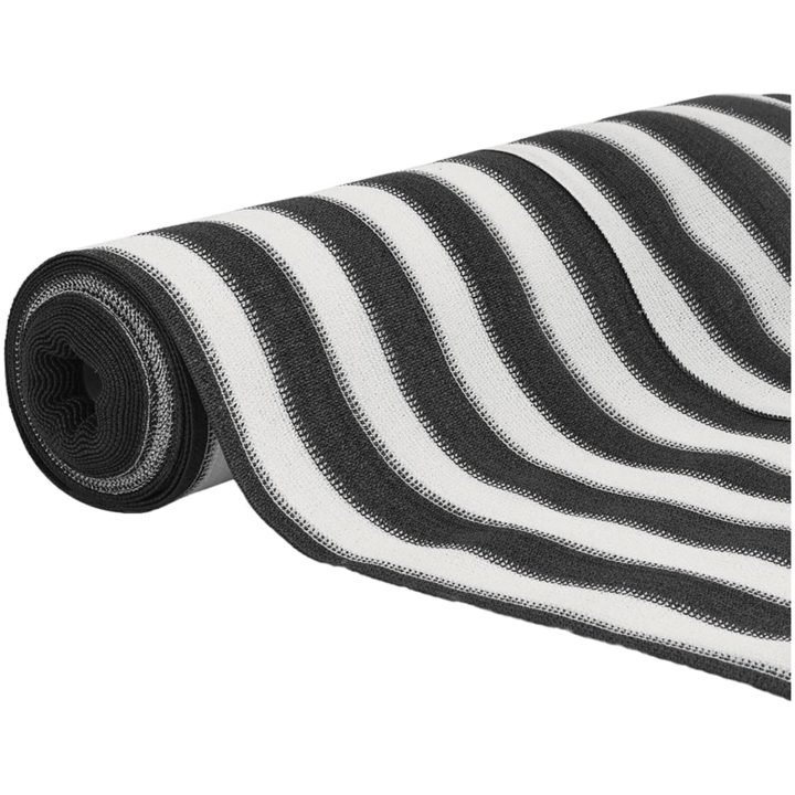 Insynsskyddsnät antracit och vit 1,5x25 m HDPE 150 g/m² vidaXL 1.5 x 25 m (150 g) – bild 3